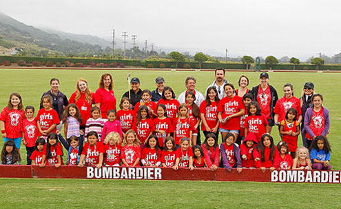 Dozen's of red-shirted youngsters from Girls Inc. enjoyed the festivities at the Santa Barbara Polo Club WCT weekend, which raised funds for Girls Inc.